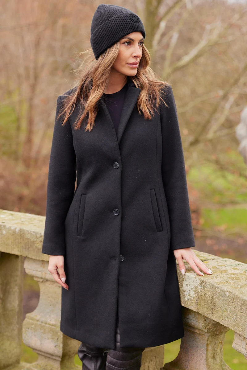 Theo Wool Coat | Sort | Frakke fra French Laundry