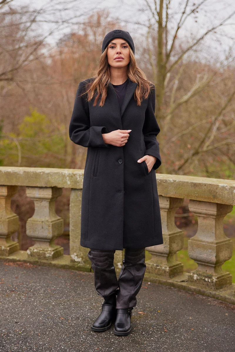 Theo Wool Coat | Sort | Frakke fra French Laundry