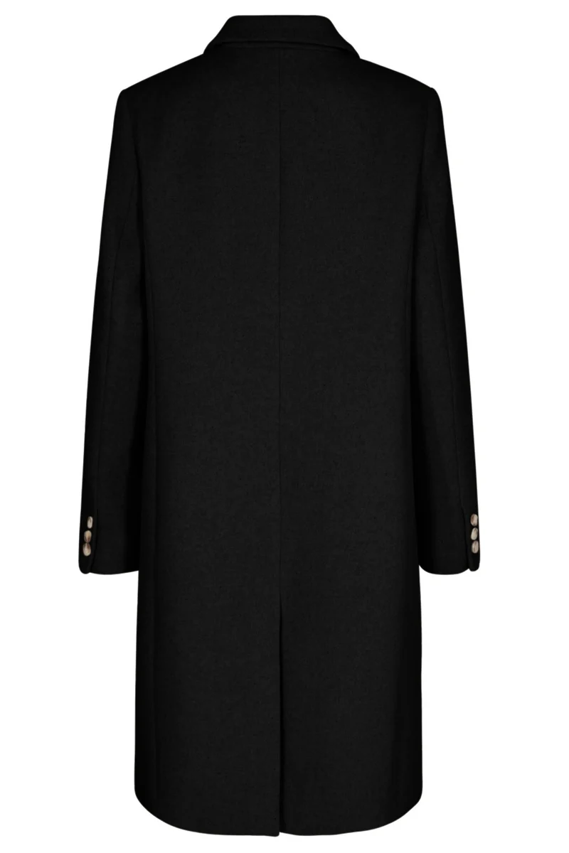 Theo Wool Coat | Sort | Frakke fra French Laundry