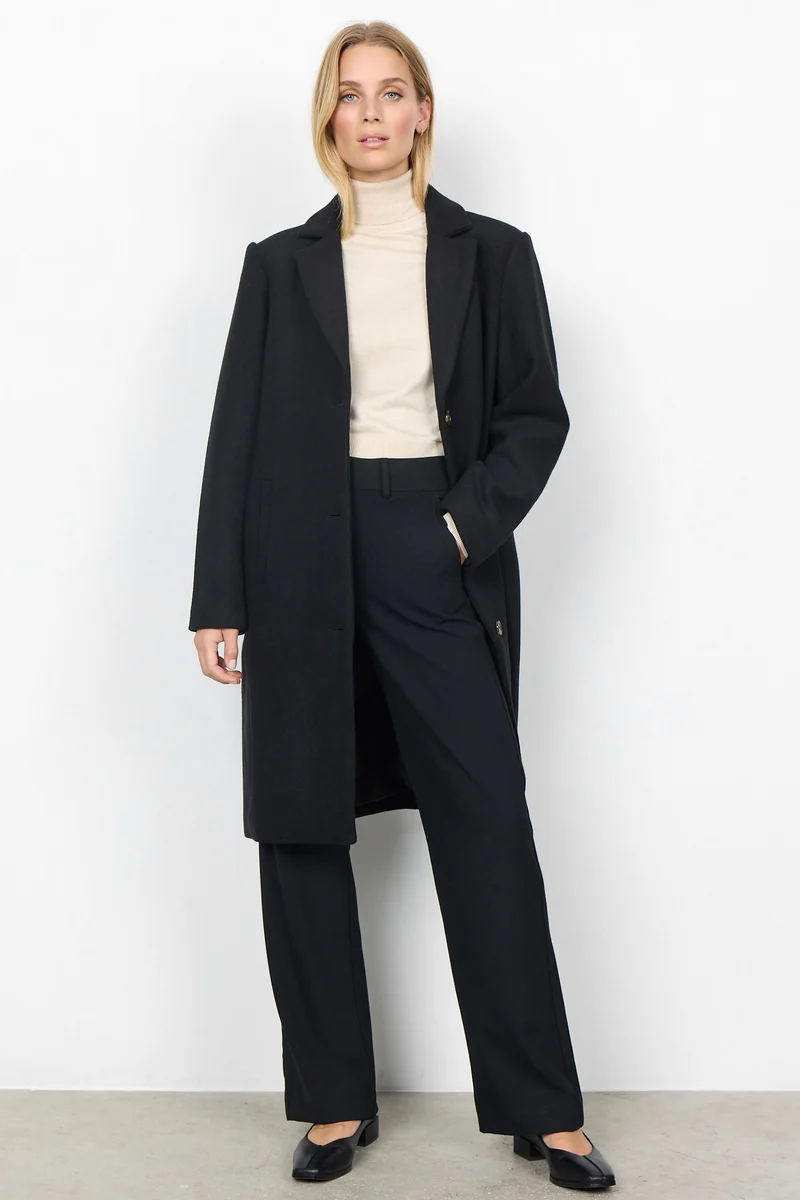 Theo Wool Coat | Sort | Frakke fra French Laundry