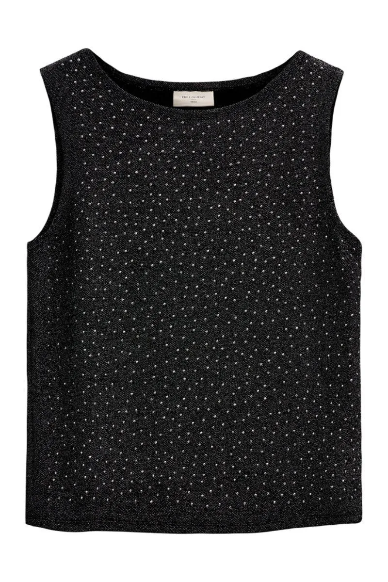 Viska Top 207173 | Black W. Silver | Top fra Freequent