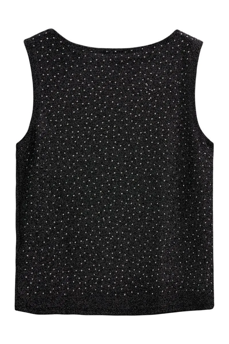 Viska Top 207173 | Black W. Silver | Top fra Freequent