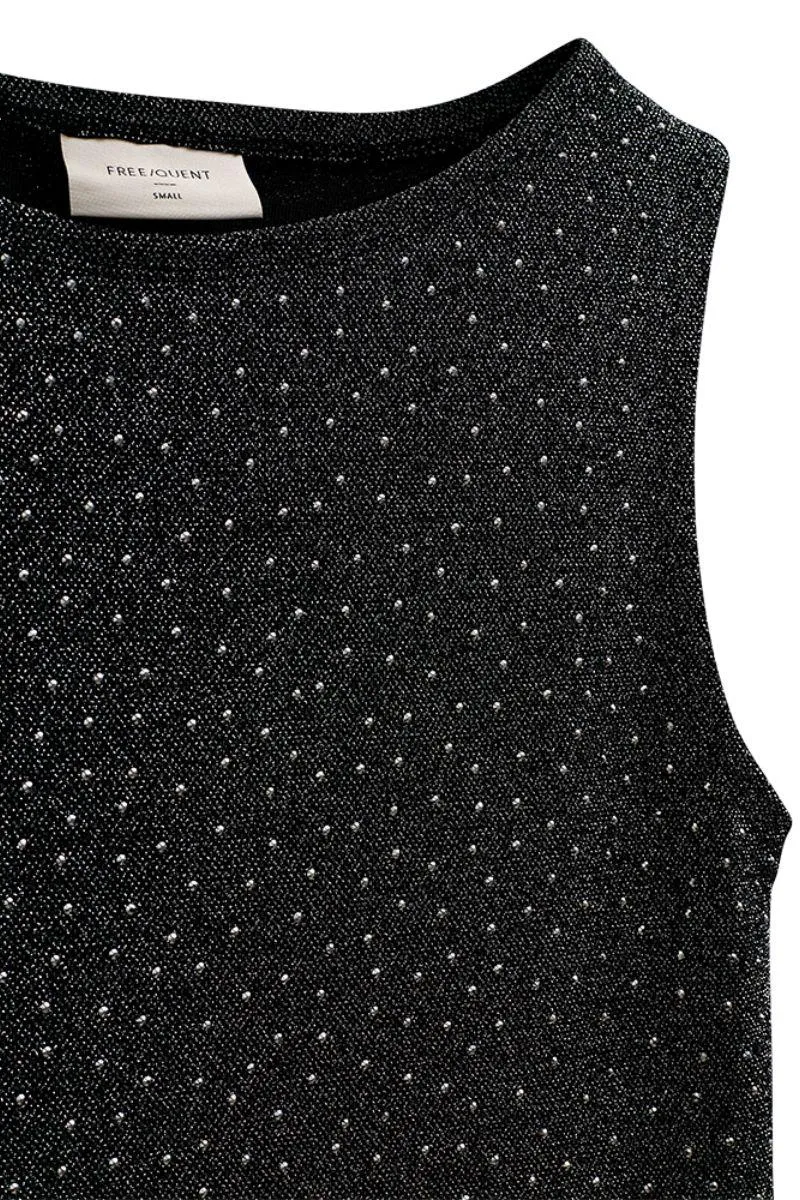 Viska Top 207173 | Black W. Silver | Top fra Freequent