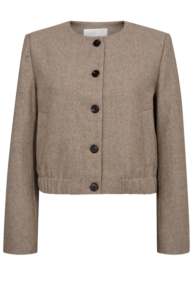 Meera Bomber Jacket 30372 | Walnut | Jakke fra Co'couture