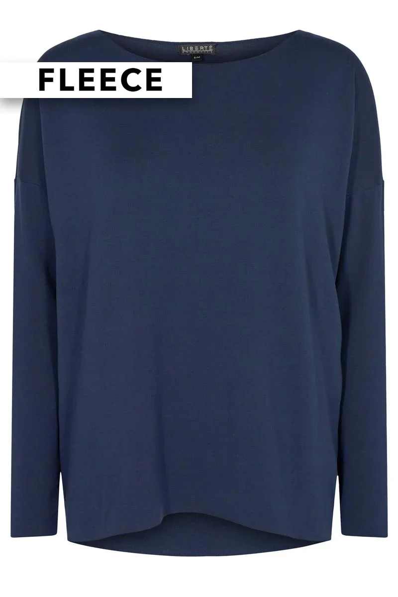 Alma LS Top Fleece | Navy | Fleece top fra Liberté