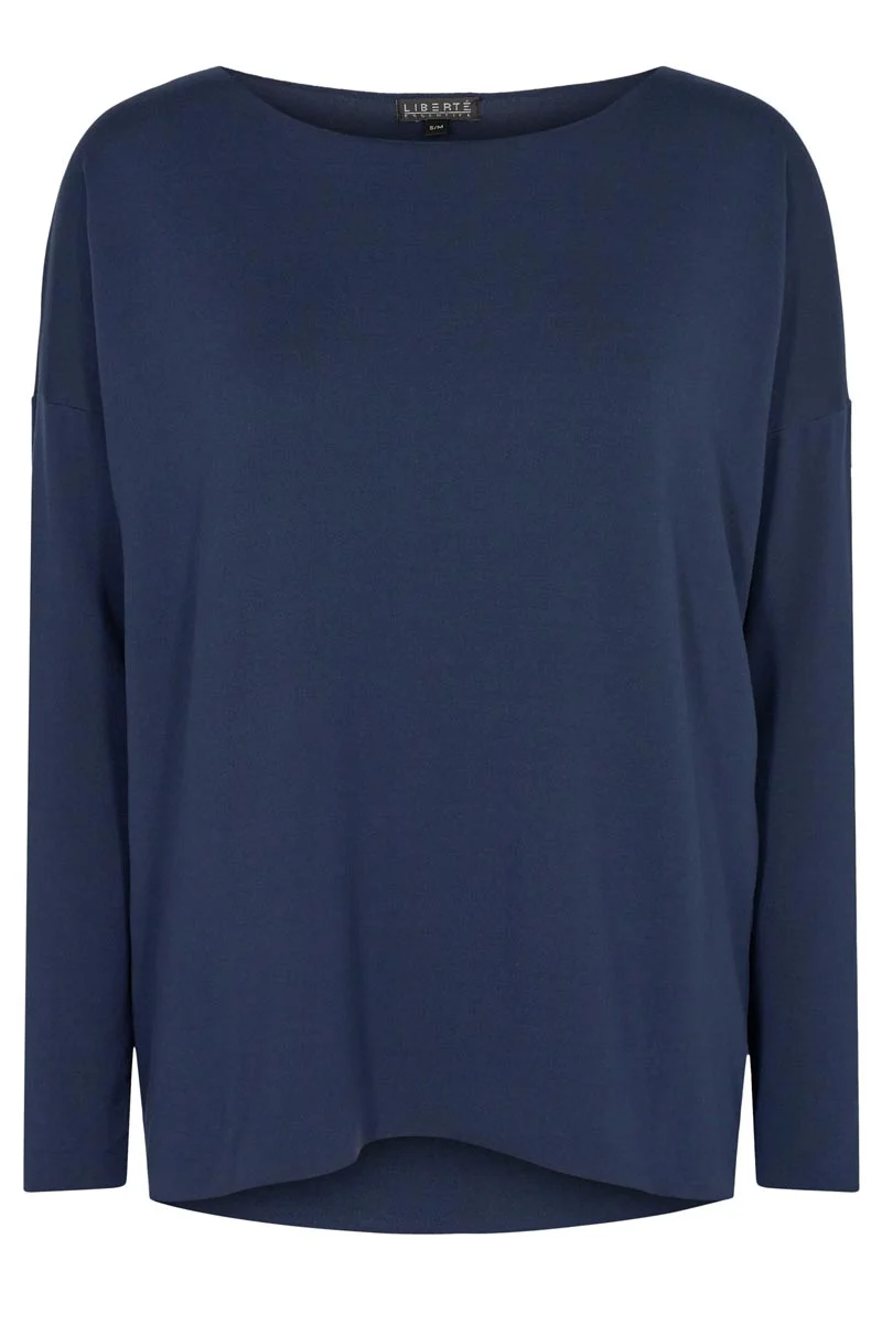 Alma LS Top Fleece | Navy | Fleece top fra Liberté