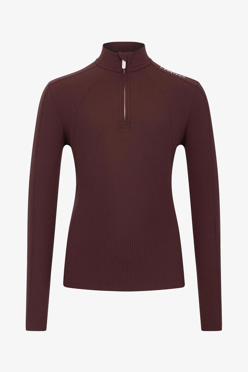 Young Rider Raye Gerippter Baselayer mit UV-Schutz Bramble 146-152