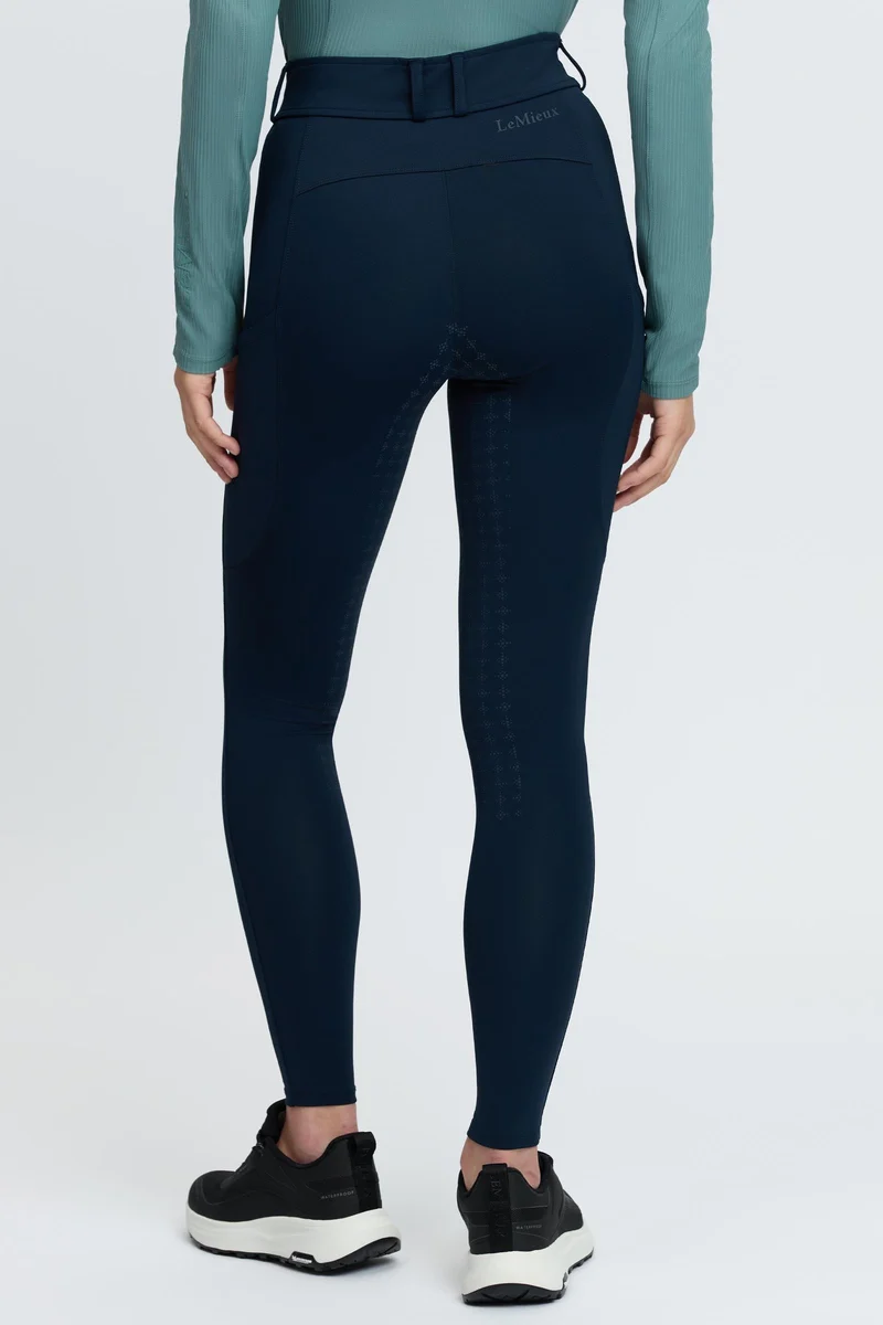 Becca Damen Reithose mit Halbbesatz Navy 42