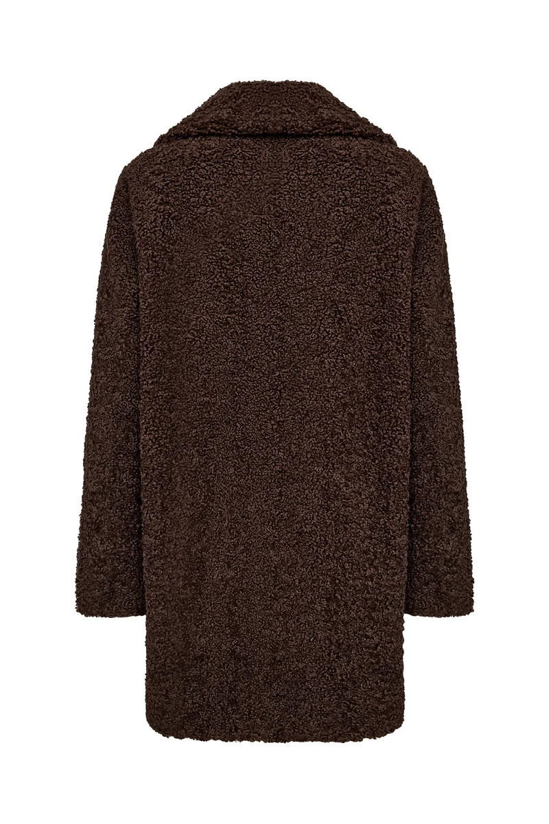 Addy FF Teddy Coat | Brun | Frakke fra French Laundry