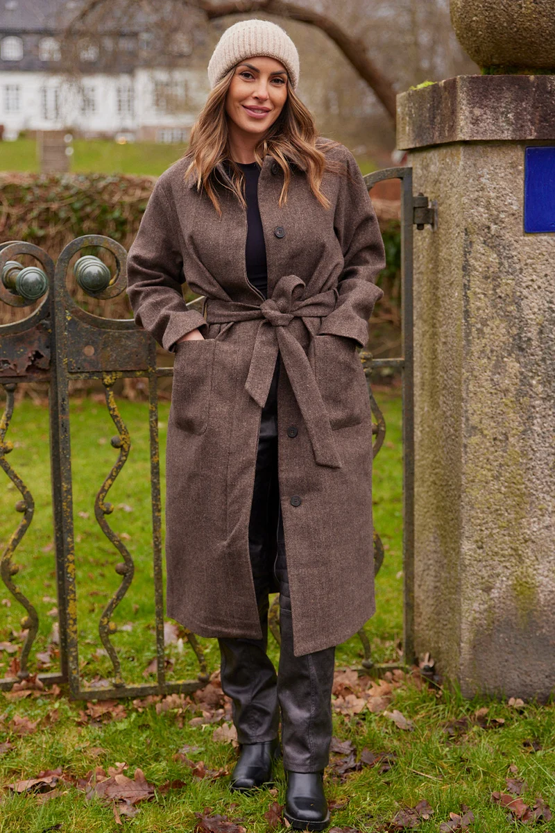 Kermit Wool Coat | Brun | Frakke fra French Laundry