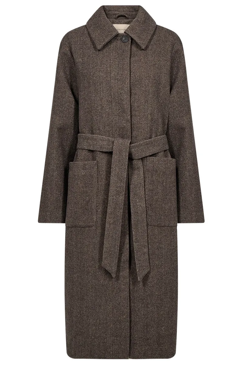 Kermit Wool Coat | Brun | Frakke fra French Laundry