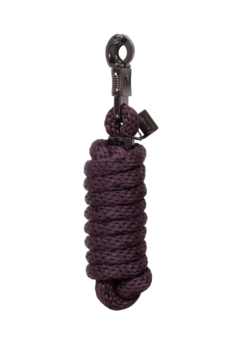 CAVALPAZ Führstrick mit Panikhaken Dusty Plum Einheitsgröße
