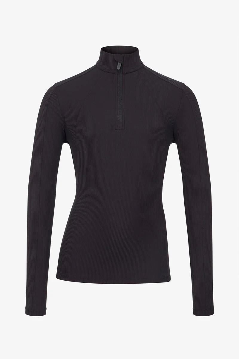 Young Rider Raye Gerippter Baselayer mit UV-Schutz Black 122-128
