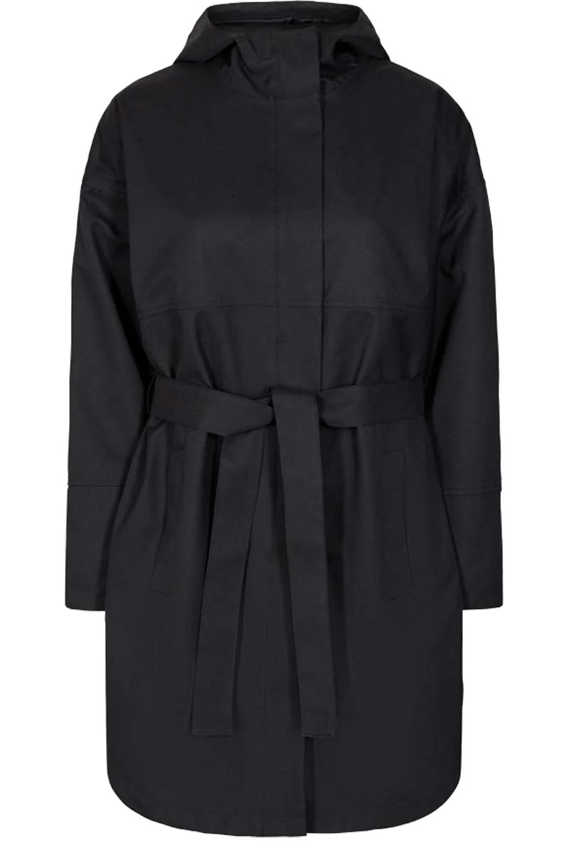 Storm Ja Belt | Black | Jakke med bælte fra Freequent