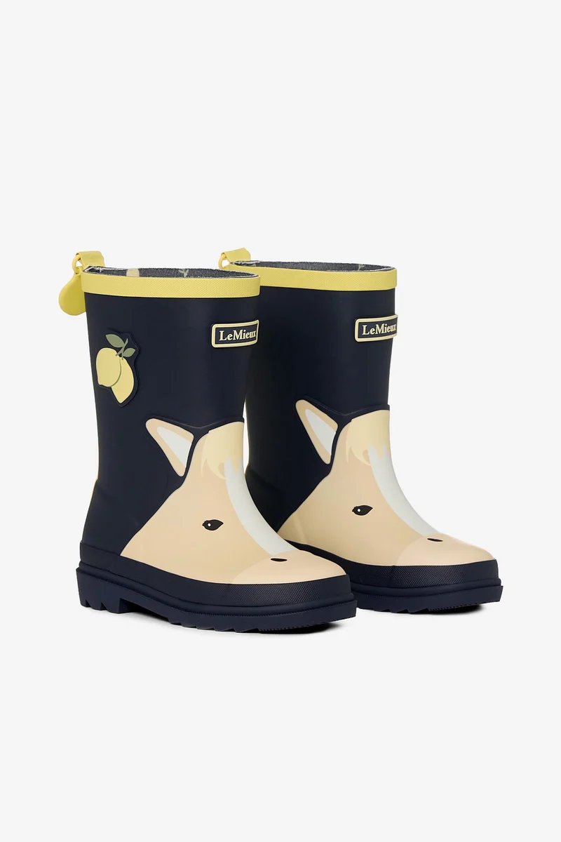 Splash Kinder Gummistiefel Navy/Lemon 29