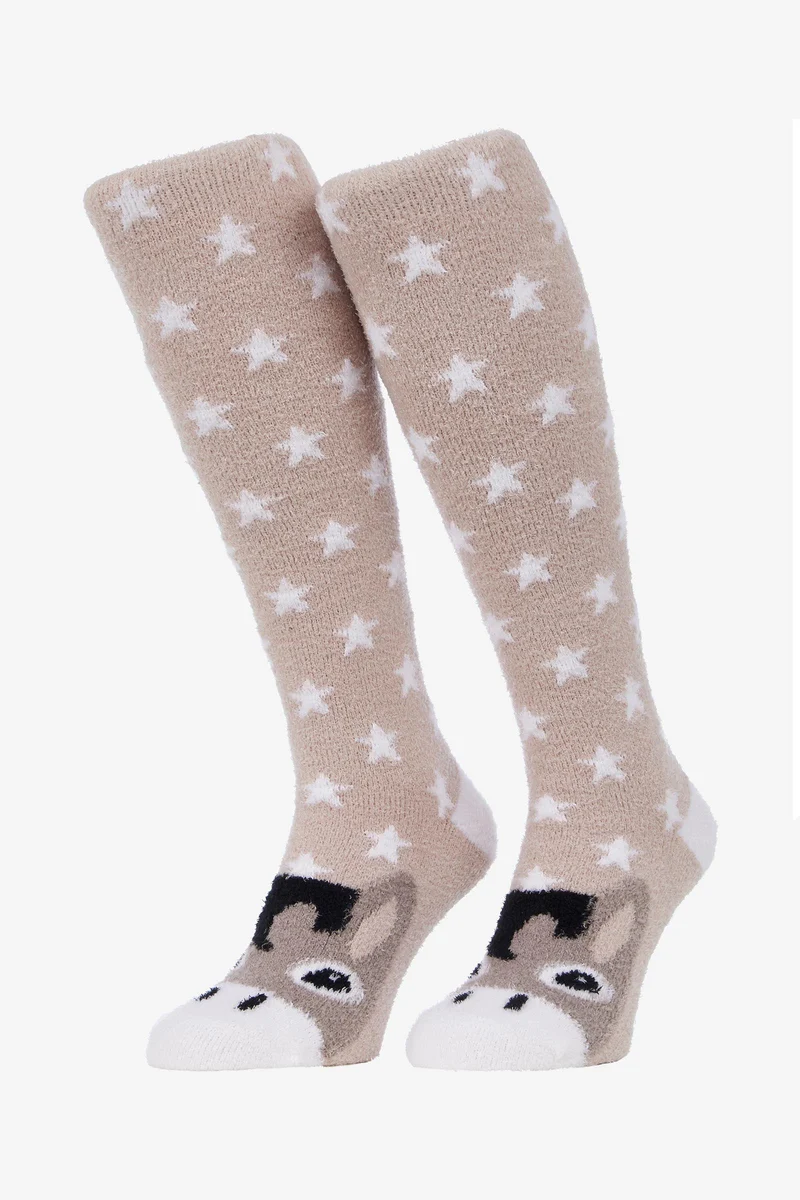 Flauschige Charakter-Socken Donkey 31,5-36