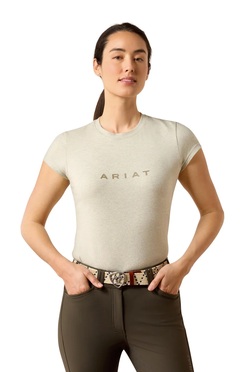 Damen The Logo T-Shirt Winter Twig Heather L