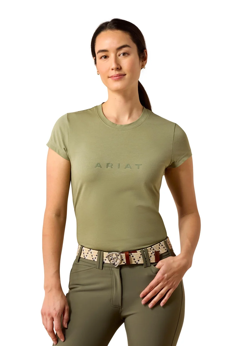 Damen The Logo T-Shirt Oil Green XS