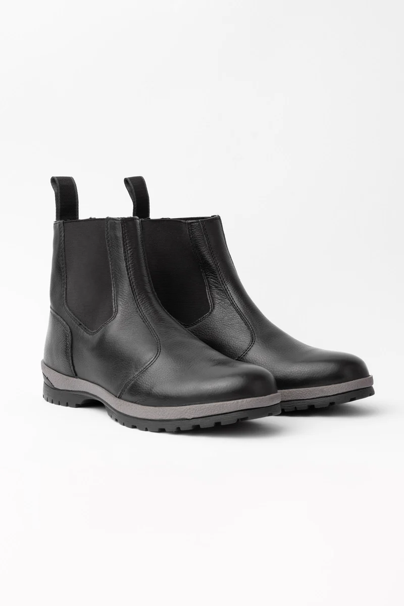 Norwich Leder-Reitstiefeletten Schwarz 38