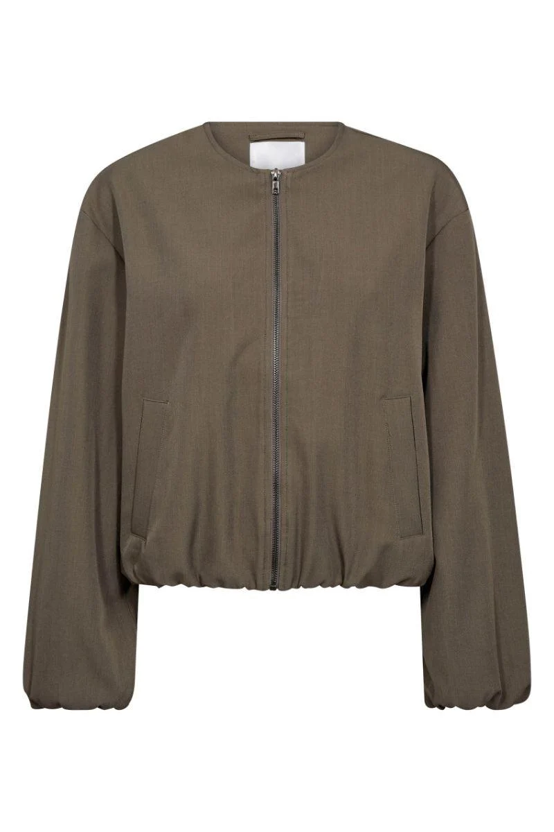 Luna Balloon Zip Jacket 30330 | Walnut | Jakke fra Co'couture