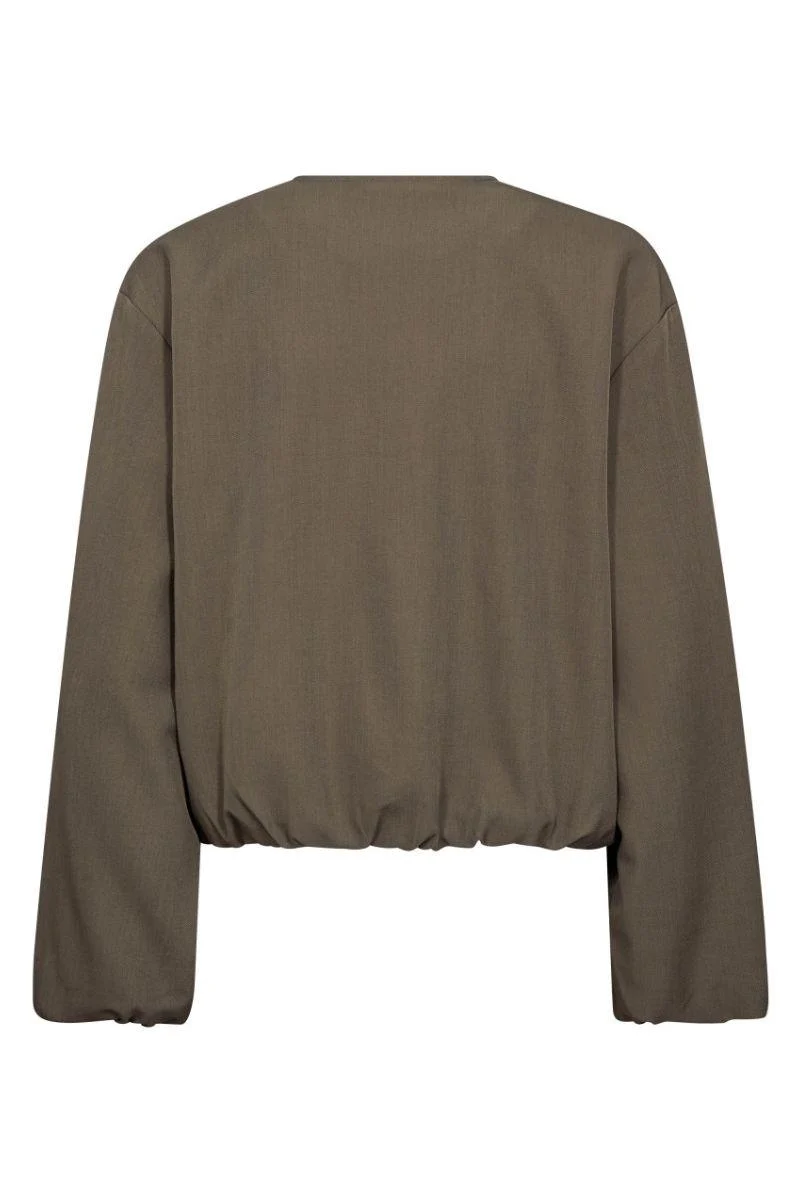 Luna Balloon Zip Jacket 30330 | Walnut | Jakke fra Co'couture