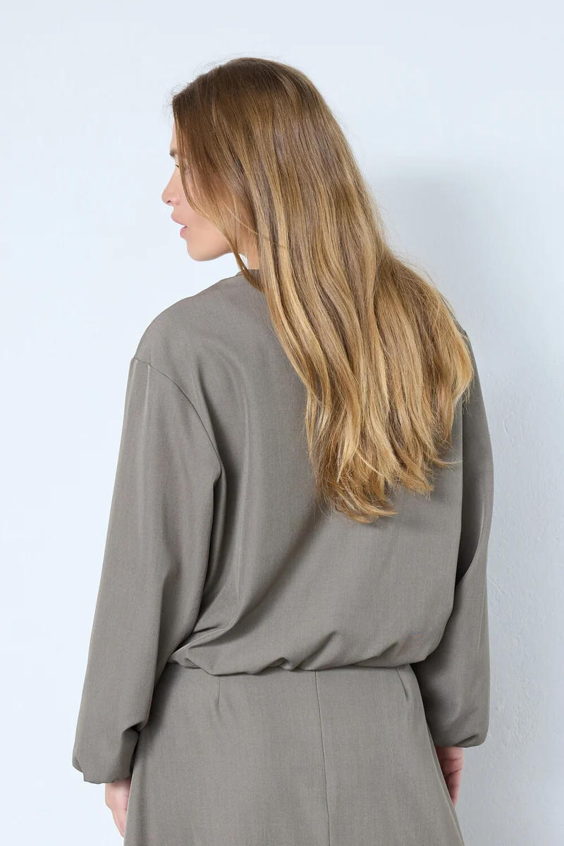 Luna Balloon Zip Jacket 30330 | Walnut | Jakke fra Co'couture