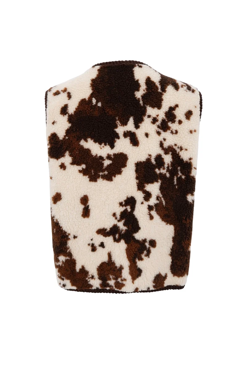 Nora Vest | Brown | Jakke fra Black Colour
