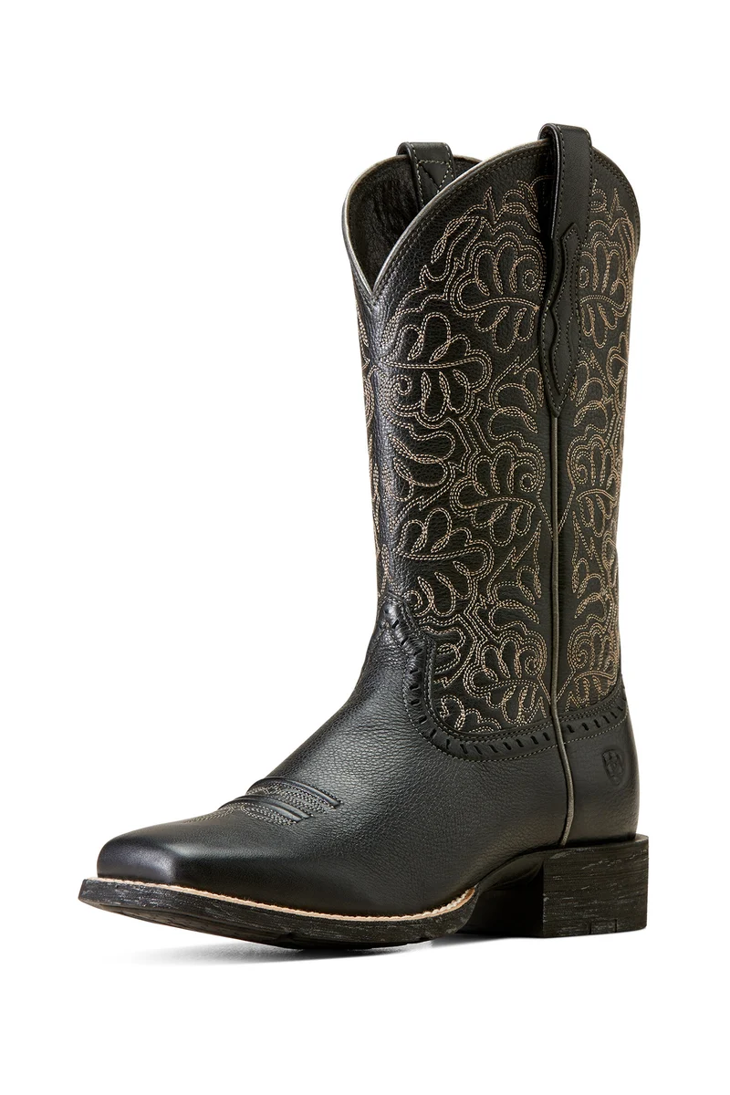 Remuda Round Up Damen Westernstiefel Black Deertan 41