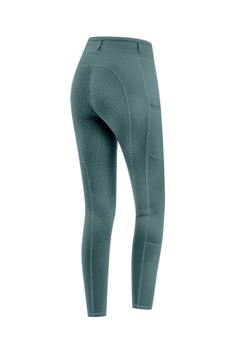Ella Kids' Vollbesatz Reitleggings Pine Green 140