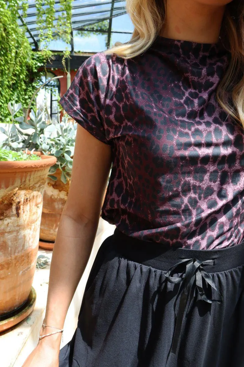 Alma Top | Bordeaux Lux Leo | Top fra Liberté