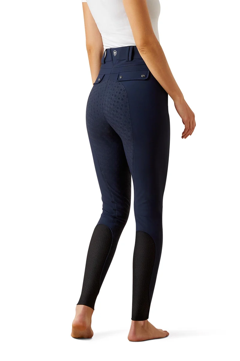 Tri Factor 2.0 Frost Damen Winterreithose mit Vollbesatz Navy 40 Regular