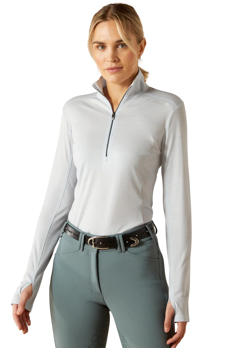 Cheviot Damen Baselayer-Shirt mit 1/4-Reißverschluss Skyway L