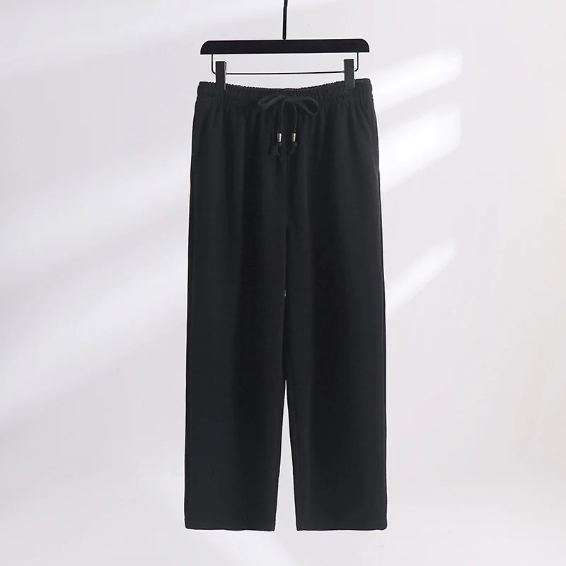 Unisex Gefütterte Fleece-Jogginghose mit elastischem Bund Kordelzug und schmalem Knöchelbündchen Drune
