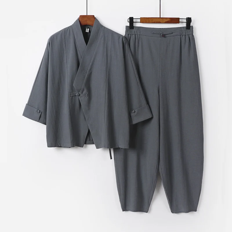 Herren Zen-inspiriertes Kimono-Loungewear-Set Drune