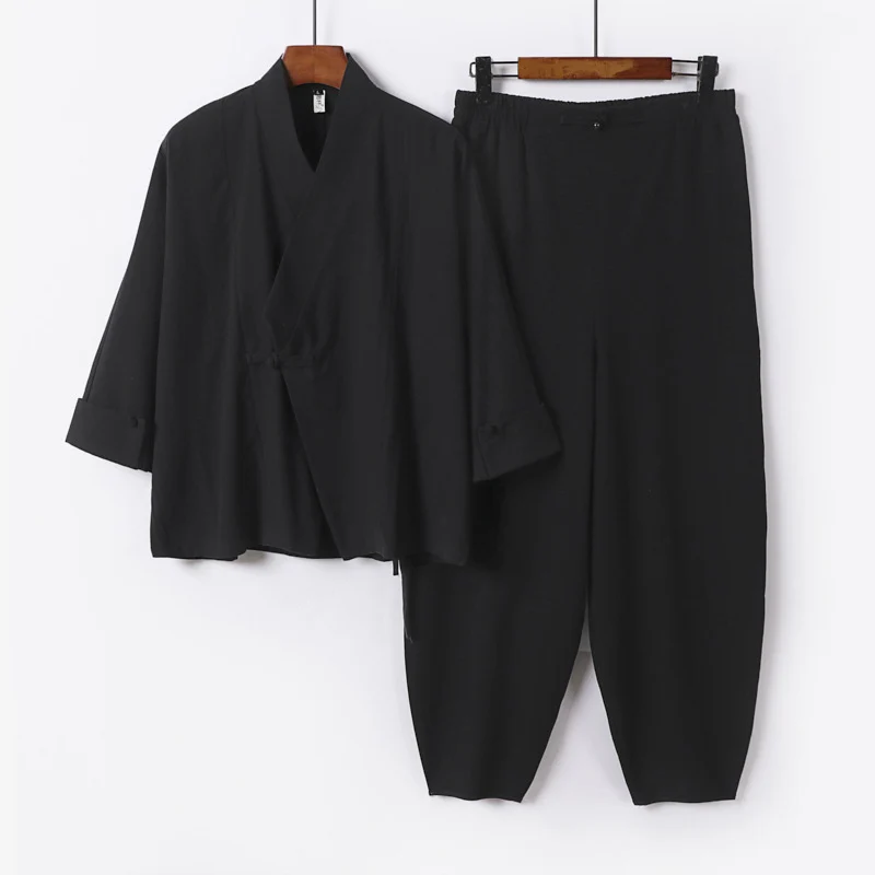 Herren Zen-inspiriertes Kimono-Loungewear-Set Drune
