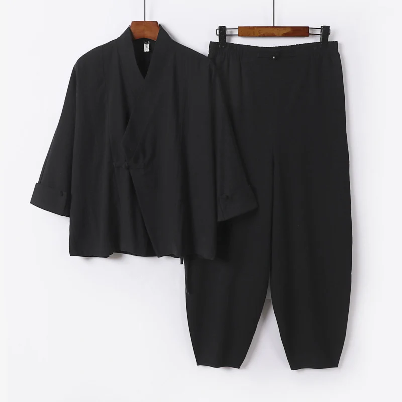 Herren Zen-inspiriertes Kimono-Loungewear-Set Drune
