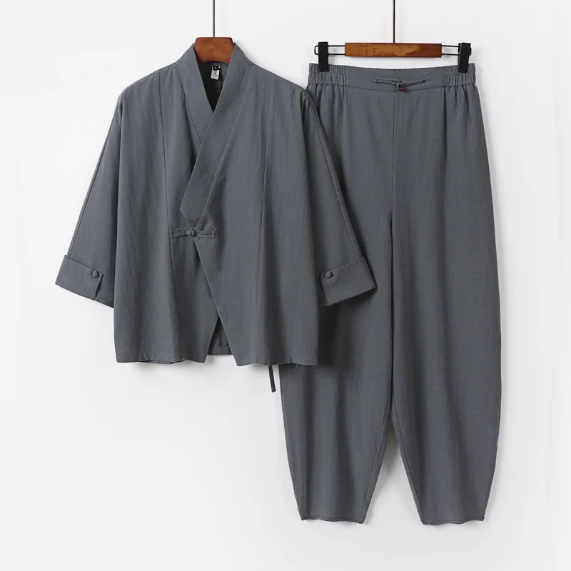Herren Zen-inspiriertes Kimono-Loungewear-Set Drune