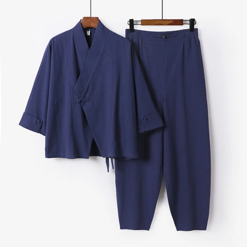 Herren Zen-inspiriertes Kimono-Loungewear-Set Drune