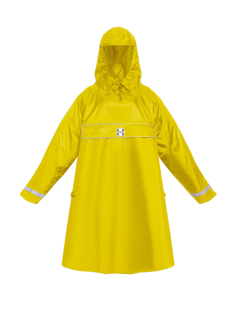 HOCK Premium „E-Bike Poncho“, Regenponcho mit Ärmel für Fahrrad und E-Bike, für Helme geeignet - Regencape 100,0% wasserdicht, Fahrradponcho für Herren & Damen
