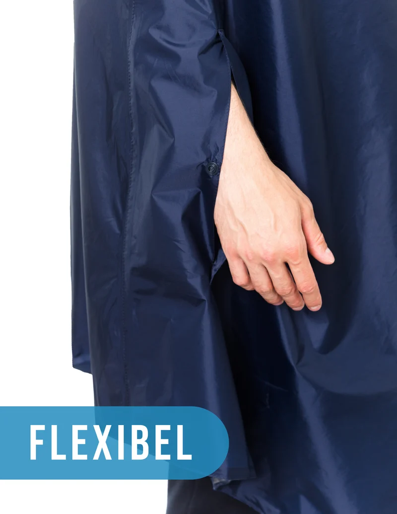 Fahrrad Regenponcho 'Rain Light' - Der 'Alltags-Poncho' mit Kapuze und seitlicher Armöffnung