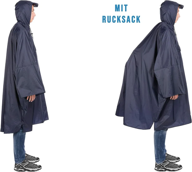 Wanderponcho "Wetter AS Klima" (SONDERPREIS)