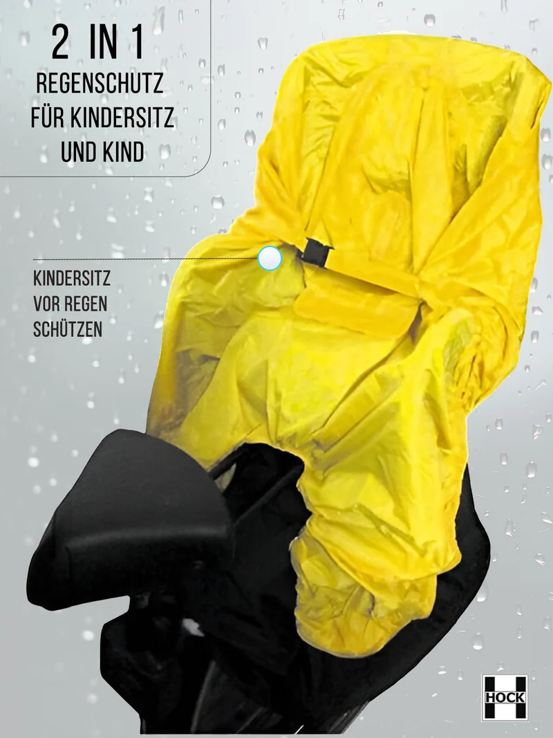 Kinder Fahrradsitz Cape "Rain Bow" - Regenschutz für Fahrradkindersitz