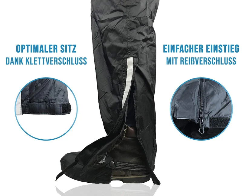 Regenhose „GamAs“: 10.000 mm, atmungsaktiv, mit Gamaschen