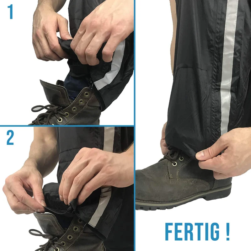 Regenhose „GamAs“: 10.000 mm, atmungsaktiv, mit Gamaschen