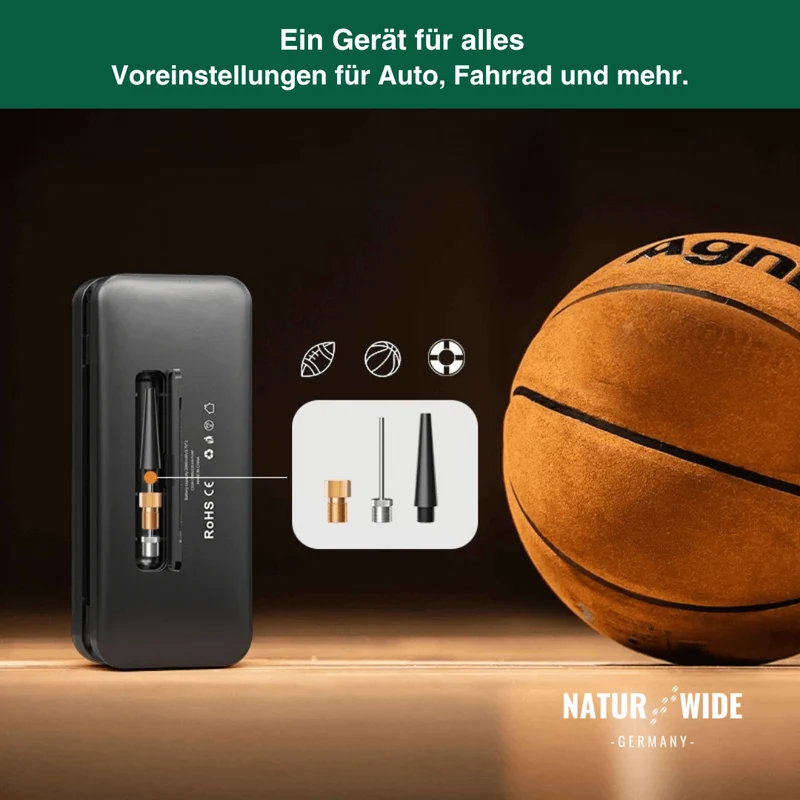 Kabelloser Reifenkompressor – Tragbarer Digitaler Luftkompressor & Powerbank