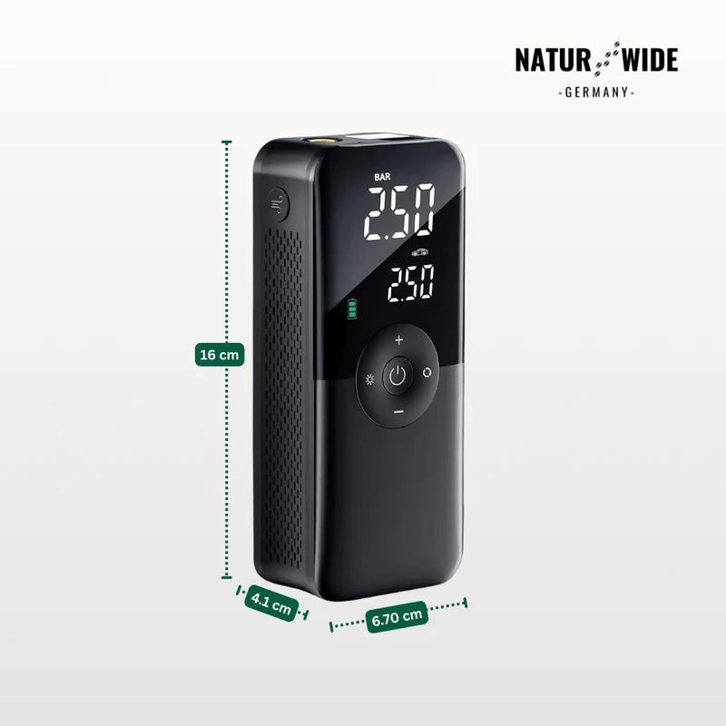Kabelloser Reifenkompressor – Tragbarer Digitaler Luftkompressor & Powerbank
