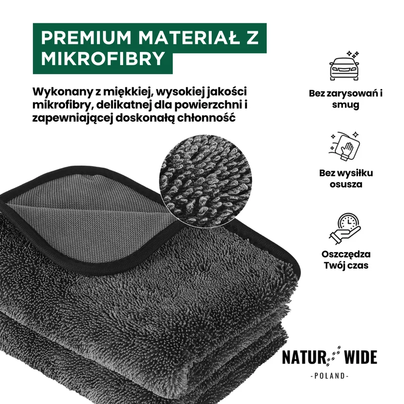Ściereczka do Suszenia Ultra XXL – Premium Mikrofibra do Samochodu