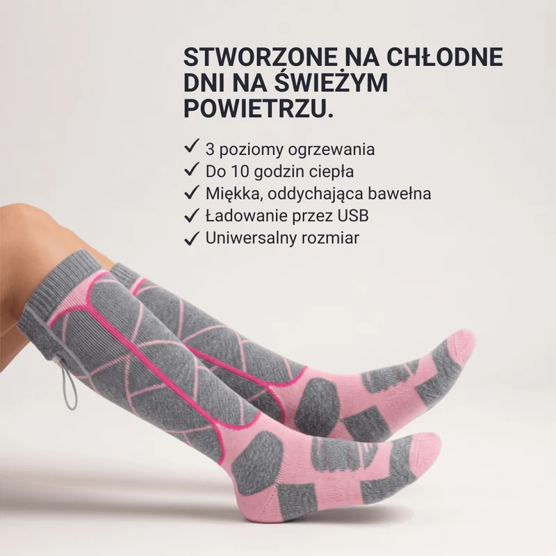 Podgrzewane Skarpety – Idealne na Narty, Outdoor i Zimę