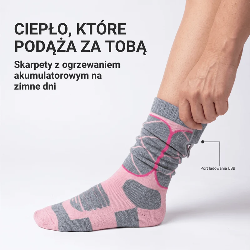 Podgrzewane Skarpety – Idealne na Narty, Outdoor i Zimę