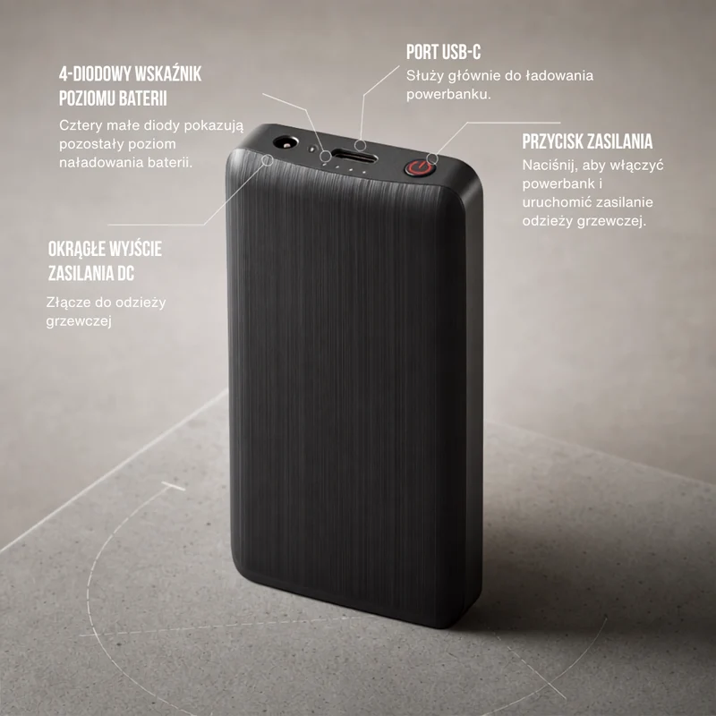 Powerbank do Podgrzewanych Skarpet – Kompaktowy i Lekki